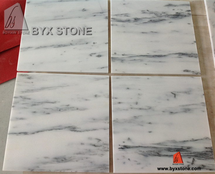 Polished Carrara White Marble Stone Wall Tile for Floor
