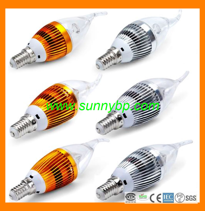 5W E14 LED Crystal Candle Light with IEC 62560