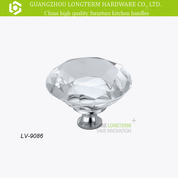 Fancy Furniture Cabinet Kitchen Clear Crystal Diamond Knob
