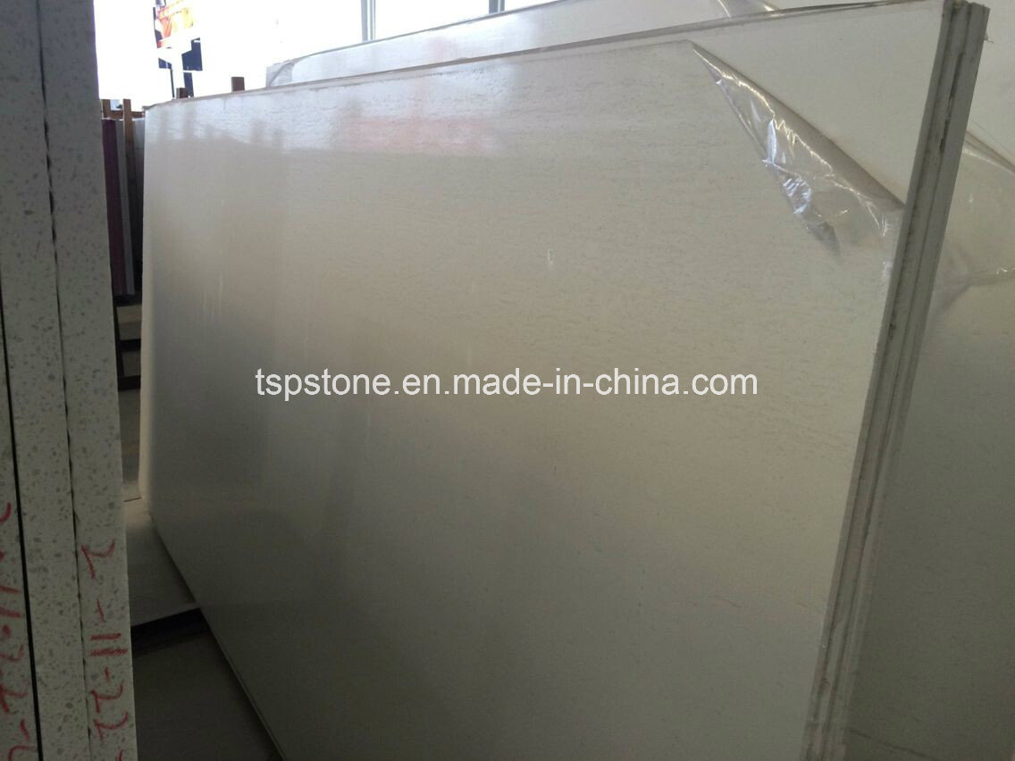 Engineered Stone Pure White Quartz for Countertop