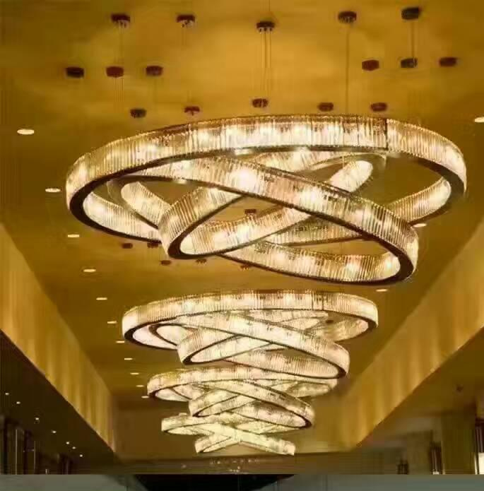 Modern Steel Crystal Ceiling Lamp (WHP-6226L)