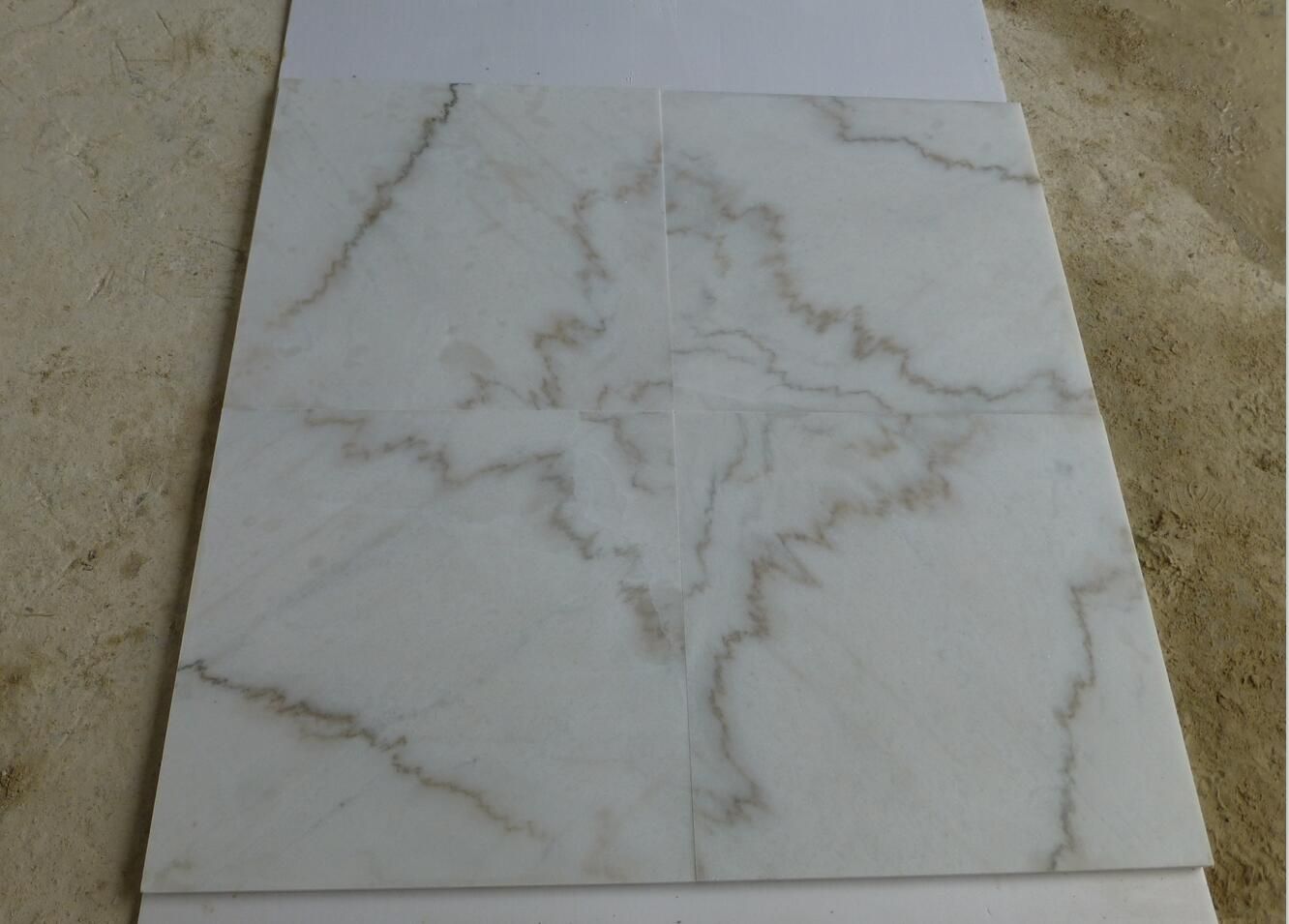 Grade a Quality White Marble with Veins /Guangxi White Marble Tiles/Slabs
