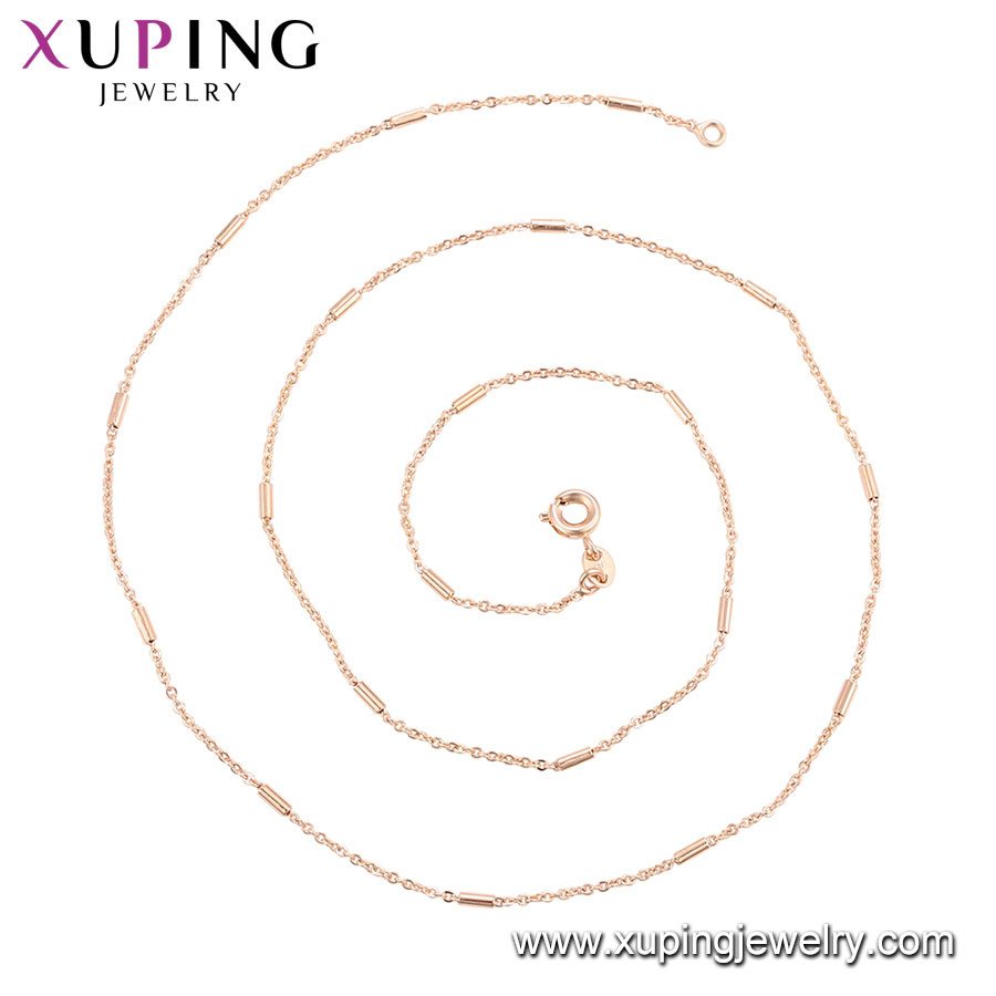 44681 Fashion Charm Jesus Cross Rose Gold-Plated Imitation Alloy Copper Jewelry Chain Necklace