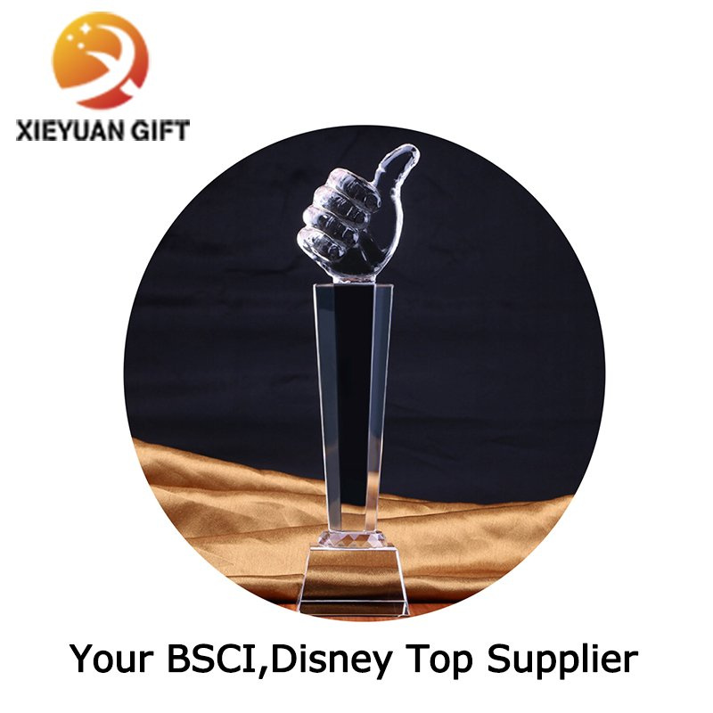 China Factory Custom Crystal Metal Trophy for Sport