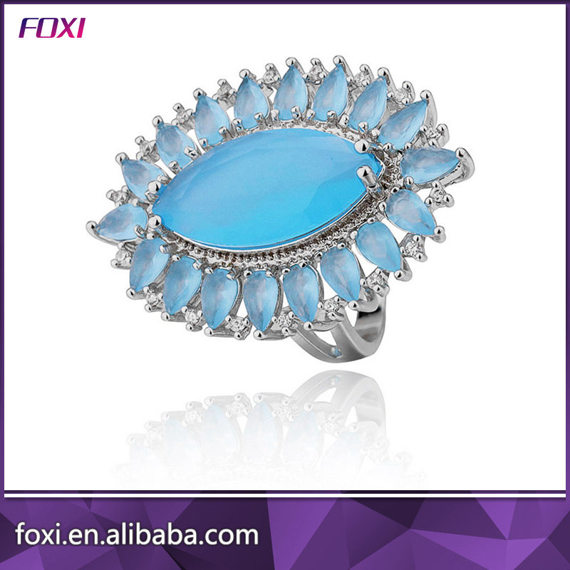 Big Cubic Zirconia Semi Joias Na China Fashion Jewelry Rings