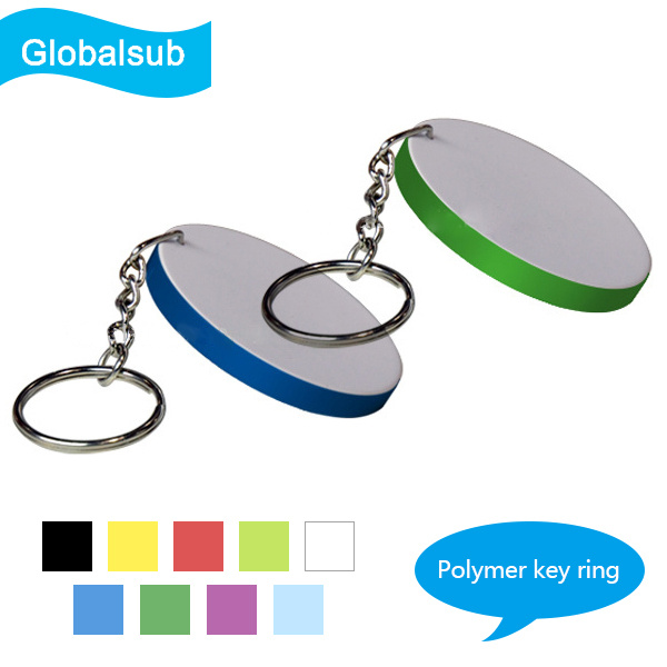 Round Polymer Keychain Blank for Sublimation