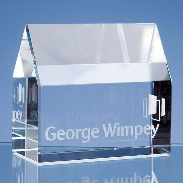 Beautiful 3D Laser Crystal Glass Cube Paperweight