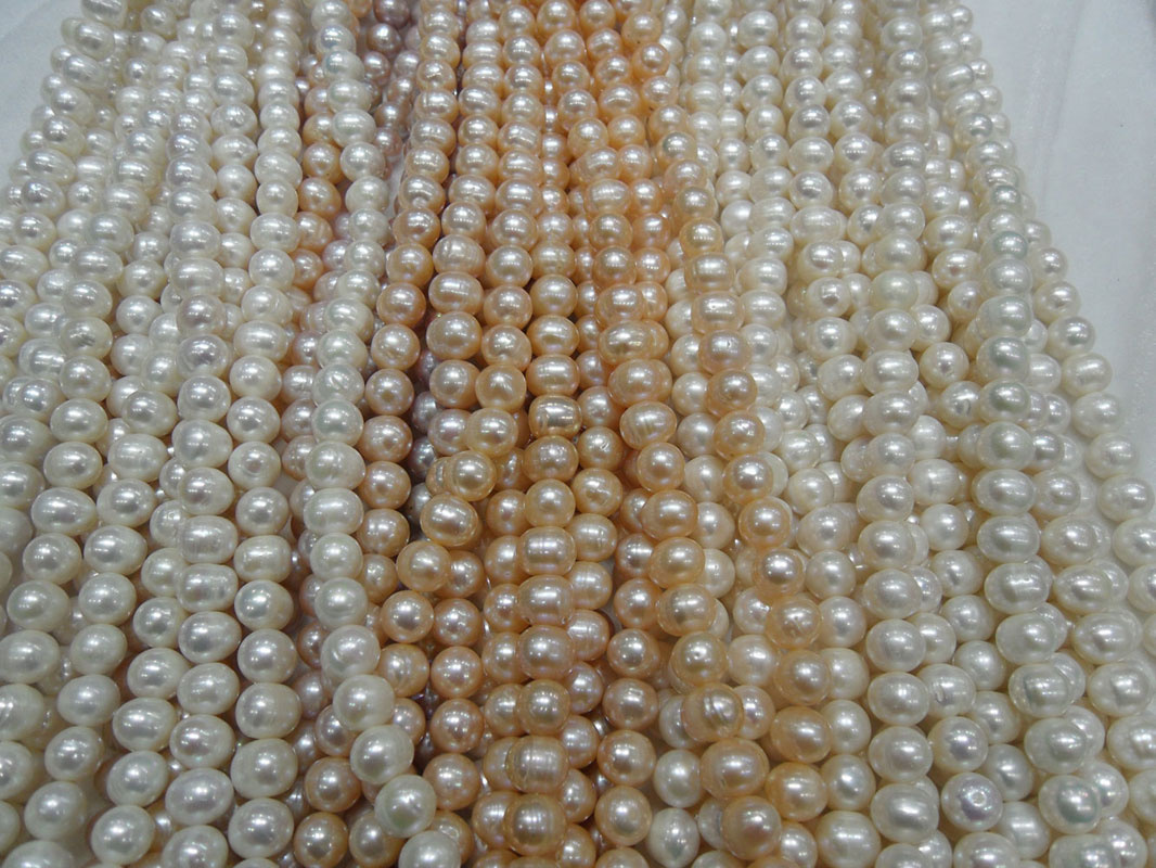 9-10mm Potato Shape Freshwater Pearl Strand (ES385)