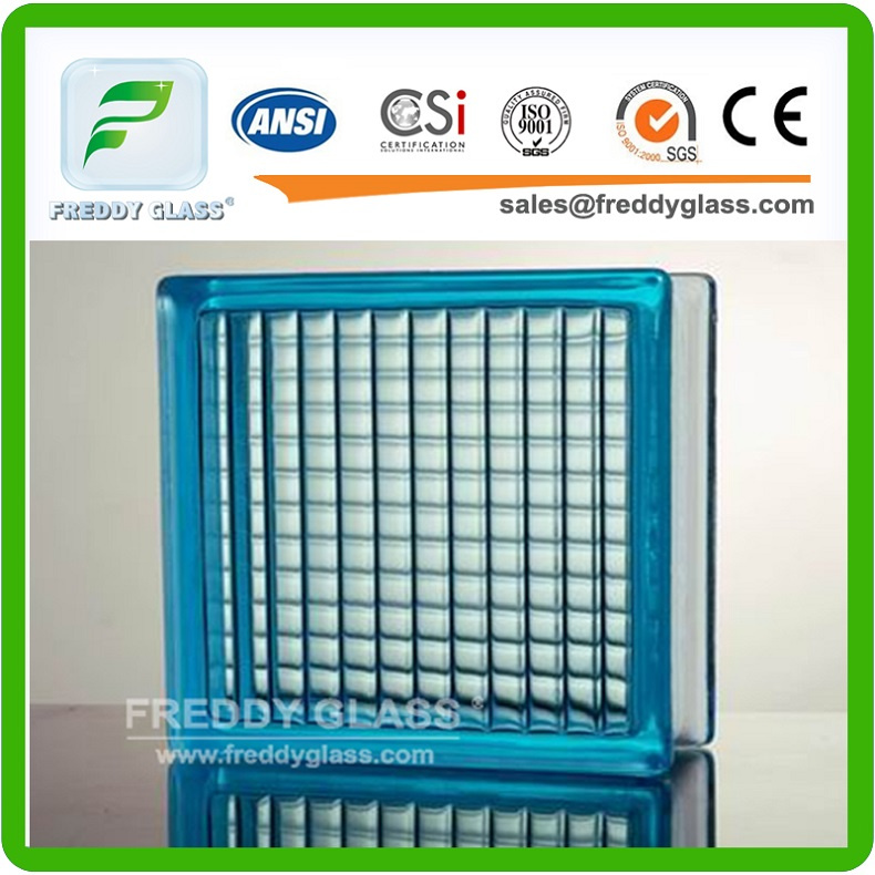 Glass Block Plastic Spacer/Blue, Green, Pink, Yellow, Brown Cloudy, Crystal, Parallel, Cycle Rhombus, Diamond, Diamond, Diagonal, Double Star Brick/Brocks/Brick