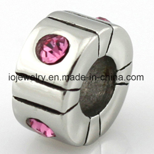 Stainless Steel CZ Diamond Beads for Snake Chain Bracelet