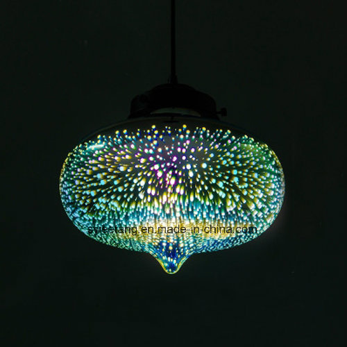 2017 New Hanging Pendant Lamp with 3D Glass Shade for Decorative