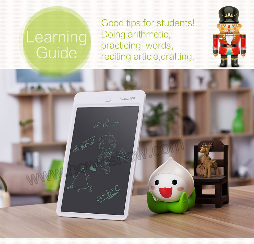 Howshow 10-Inch LCD Writing Drawing Note Tablet for Kids
