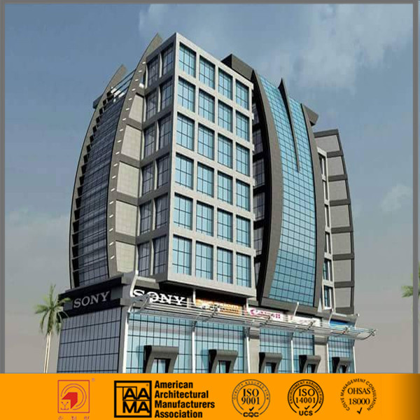 Opening and Closed Aluminum Composite Wall Cladding with Invisible Aluminum Frame