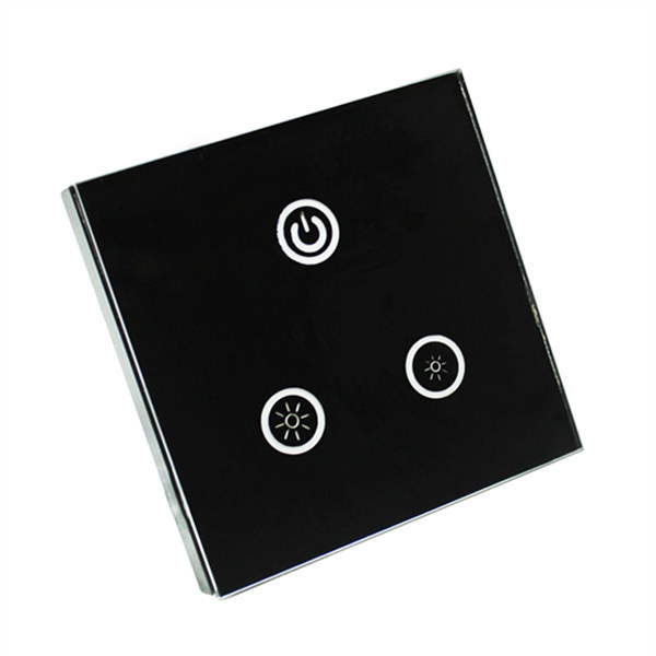 Crystal White Wall Silkscreen Switch Glass Plates