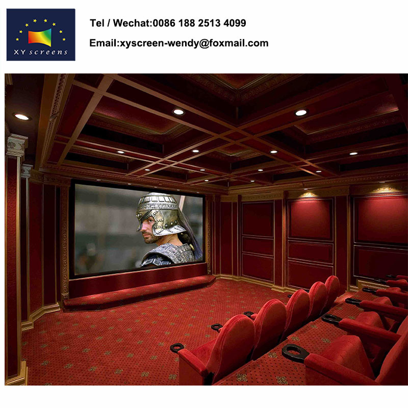 Matt White PVC Fixed Frame Projector Screen for Home Theater