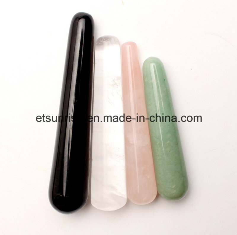 Fashion Natural Gemstone Massage Wands Points