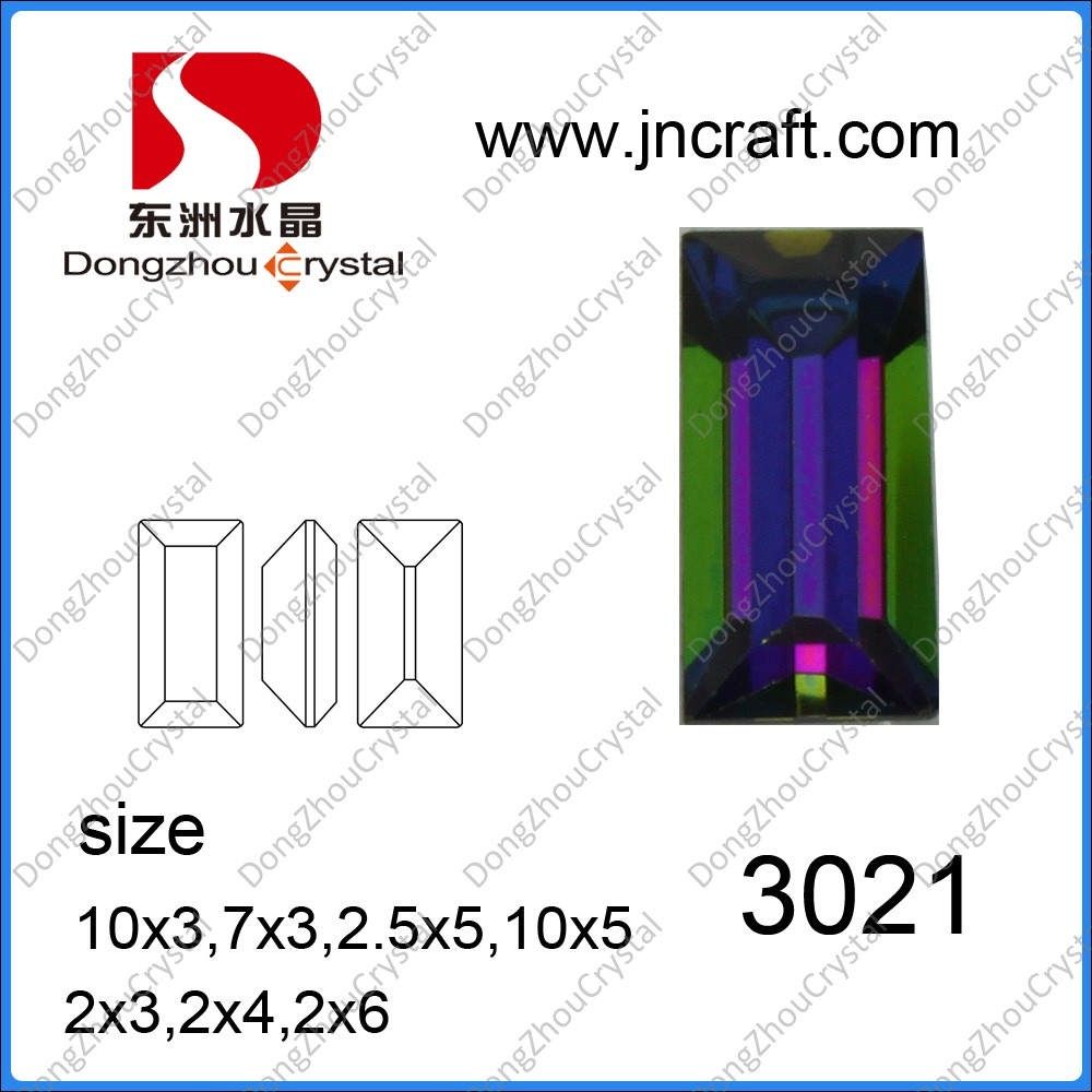 Dz-3021 Rectangle Crystal Garment Beads for Wholesale