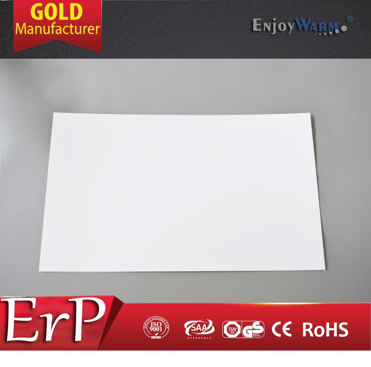ERP Lot20 TUV GS Ce RoHS SAA ISO9001 IP54 Manufacturer Energy Saving Floor Heating Film