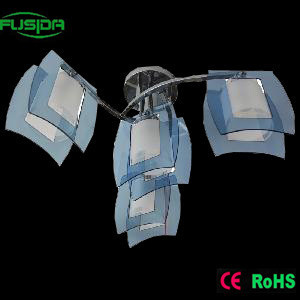 Unique Design in Blue Glass Pendant Lights (X-9106/3+1)