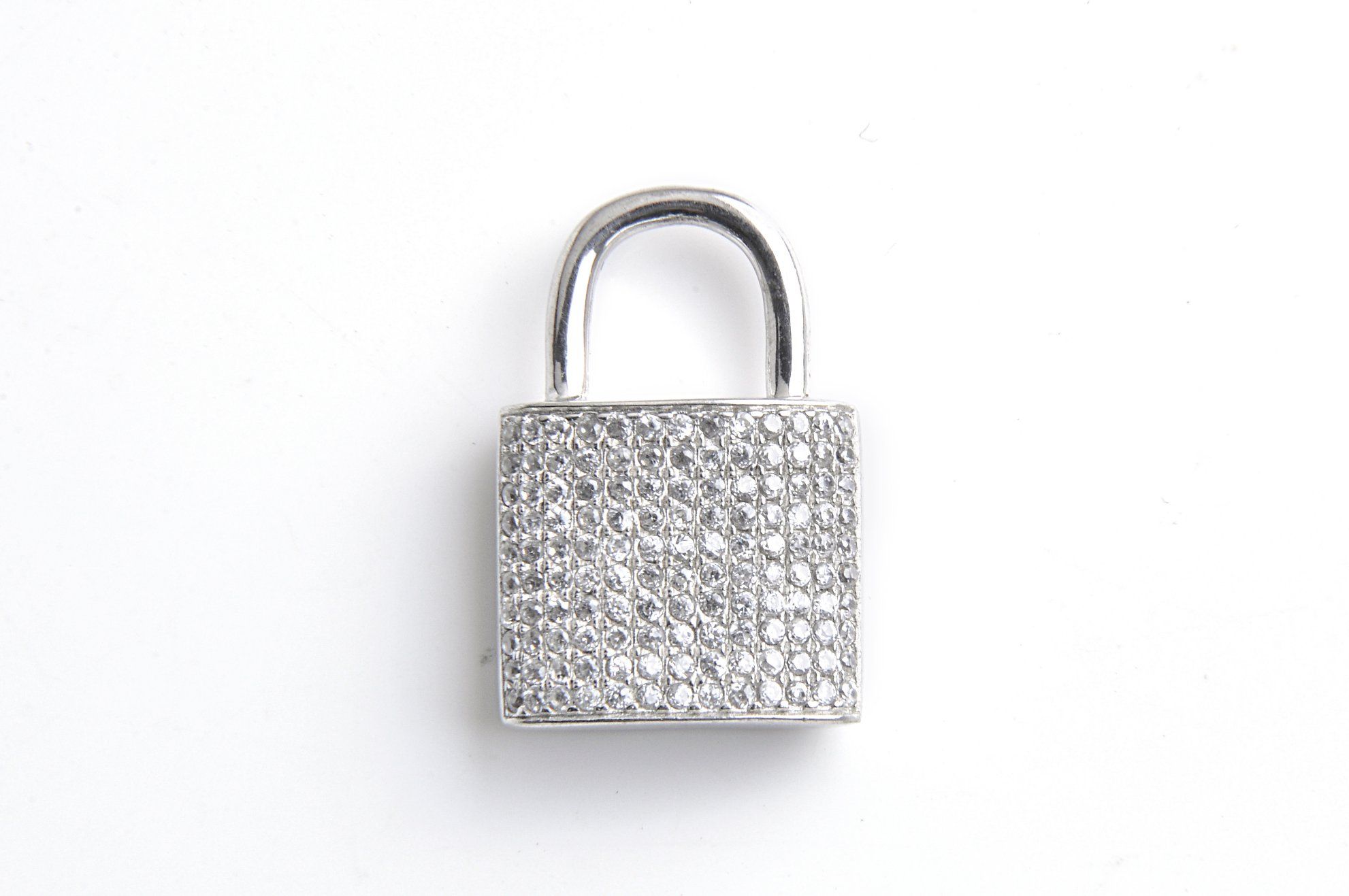 Hot Sale Fashion 925 Lock Pendant with CZ