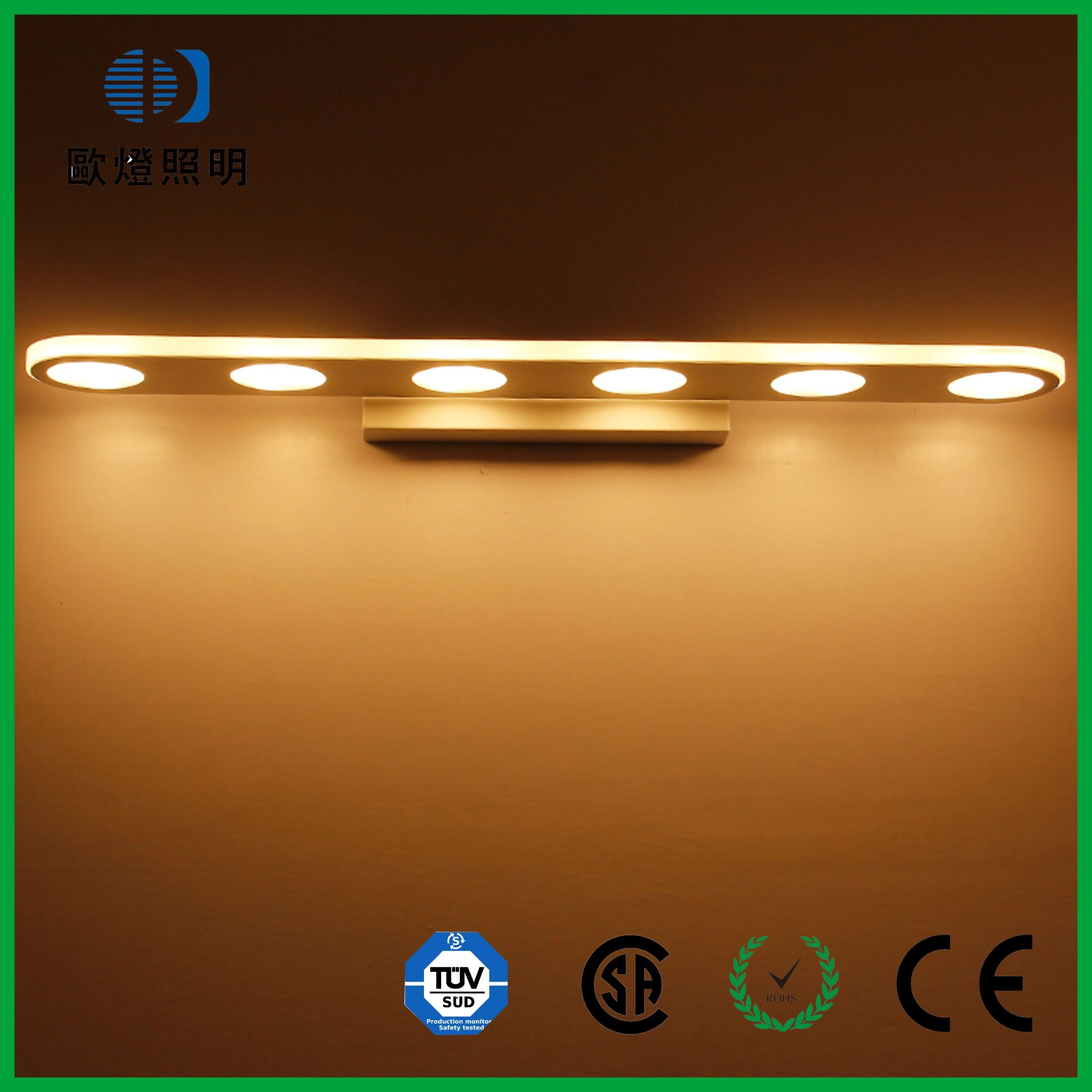 12W 95-265V 3000-4500K LED Modern Mirror Front Light