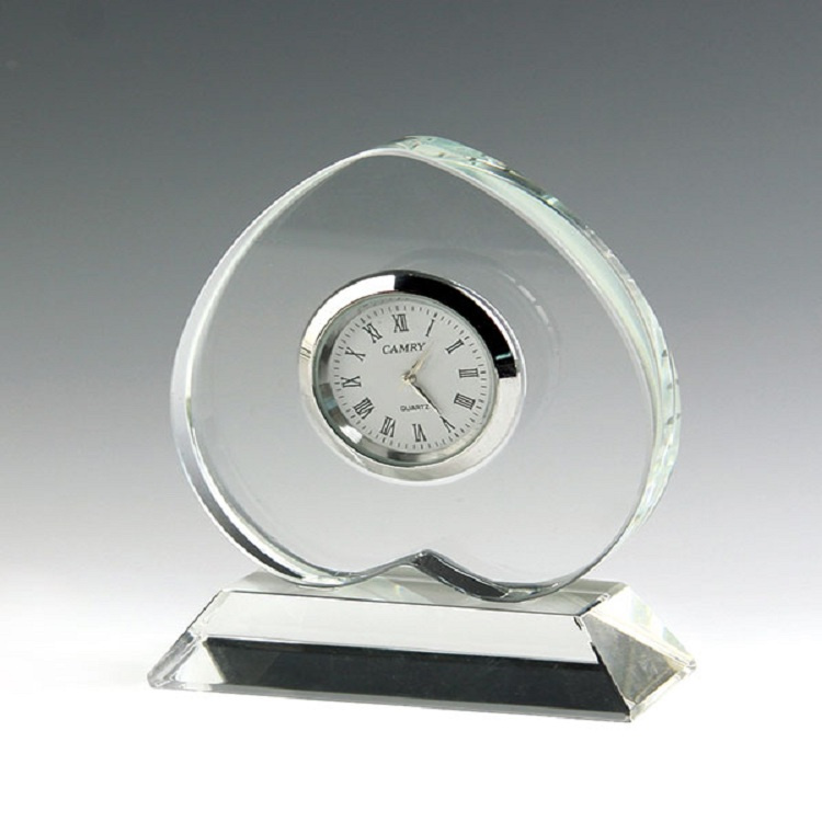 Crystal Table Clock for Business Gift (ks54023)