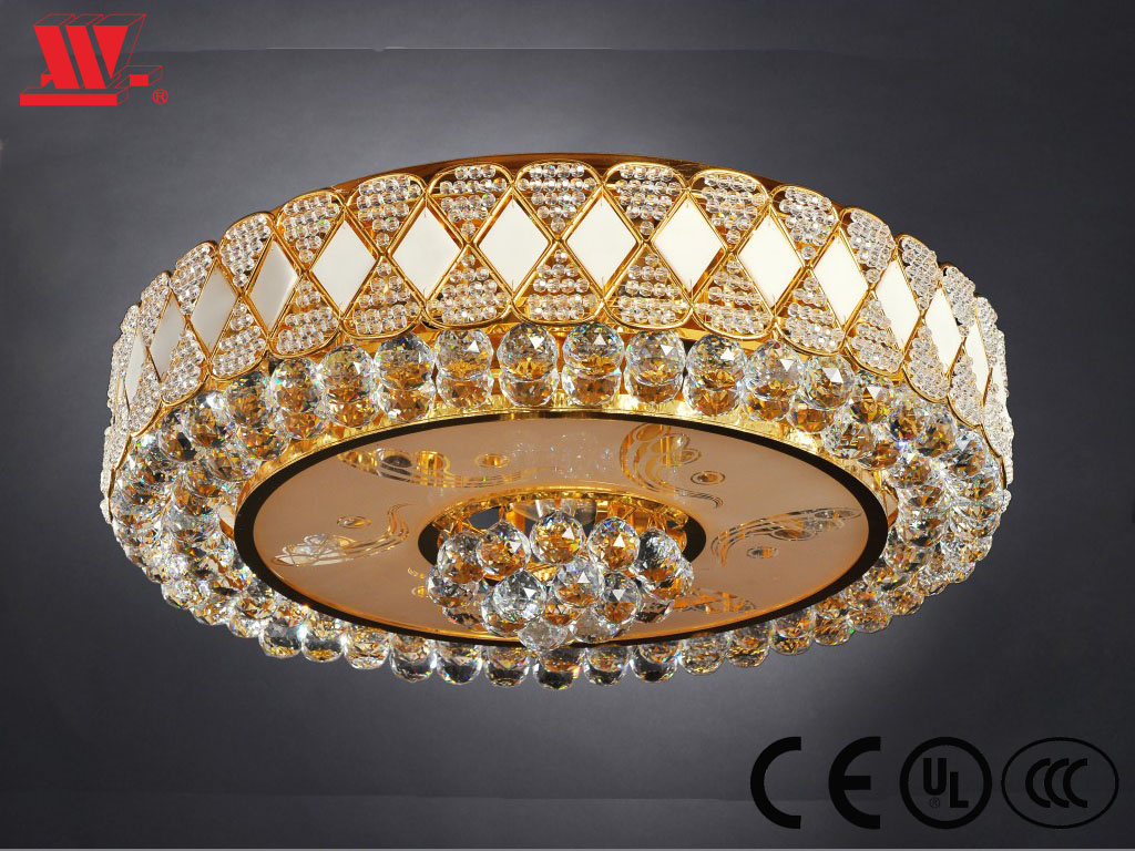 Ceiling Light with Frosted Glass Cover on Bottom