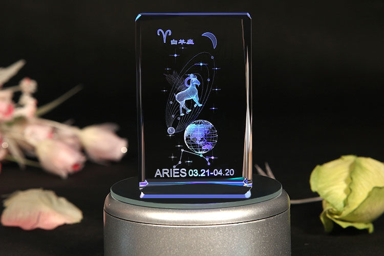 Fashion Personalized 3D Crystal Photo Cube/Glass Cube Photo Frame