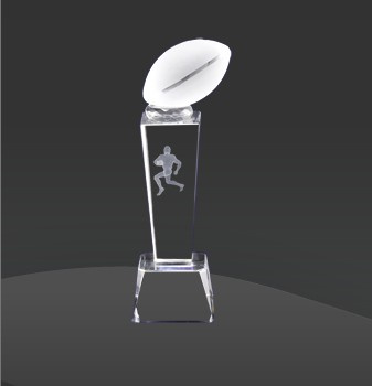 Collegiate Series Fantasy Football Crystal Trophy