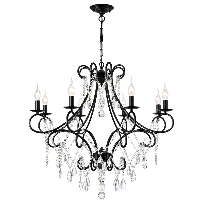 Loft Crystal Chandelier Lighting Modern Crystal Pendant Light