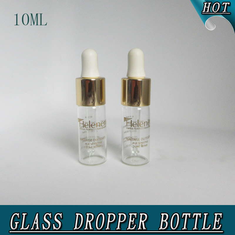 10ml Transparent Perfume Empty Glass Dropper Bottle
