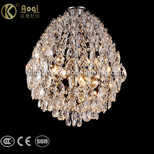 Modern Design Chrome Crystal Pendant Light