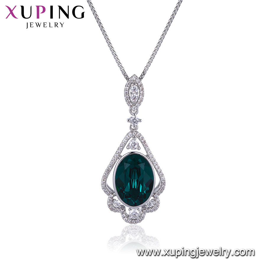 44335 Xuping Best Selling Crystals From Swarovski Glow Necklace for Women