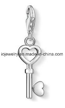 Heart Key Charm for Personalized Jewelry