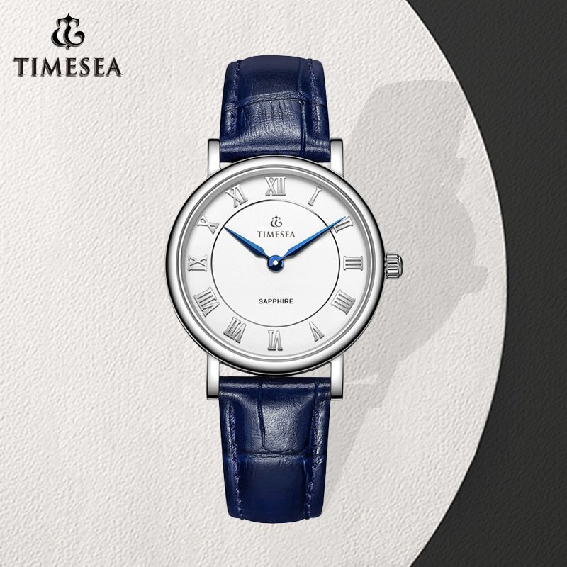Fashion Simple Design Unisex Watch Stainless Steel Genuine Leather Straps Watch Promotion Items71044