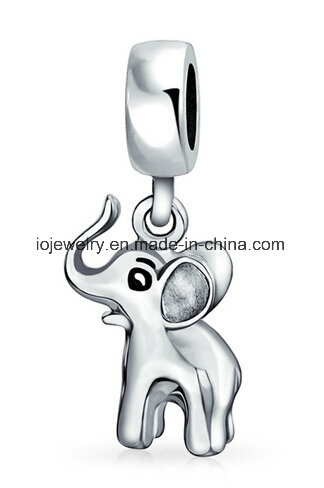 Elephant Dangle Bead for Animal Themed Bracelet