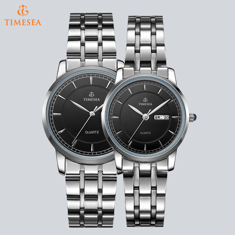 Water Resistant Quartz Movement Thin Couple Watch 70008