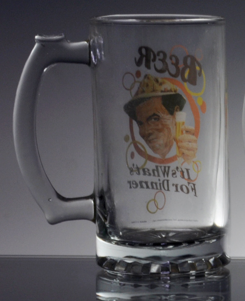 1 Litre Mini Sublimation Beer Mug Glass Jug with Handle