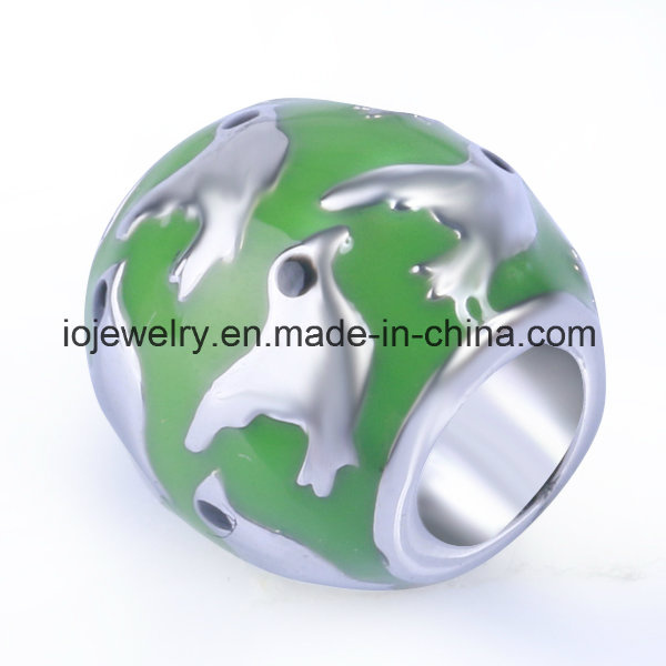 Stainless Steel Beads with Epoxy