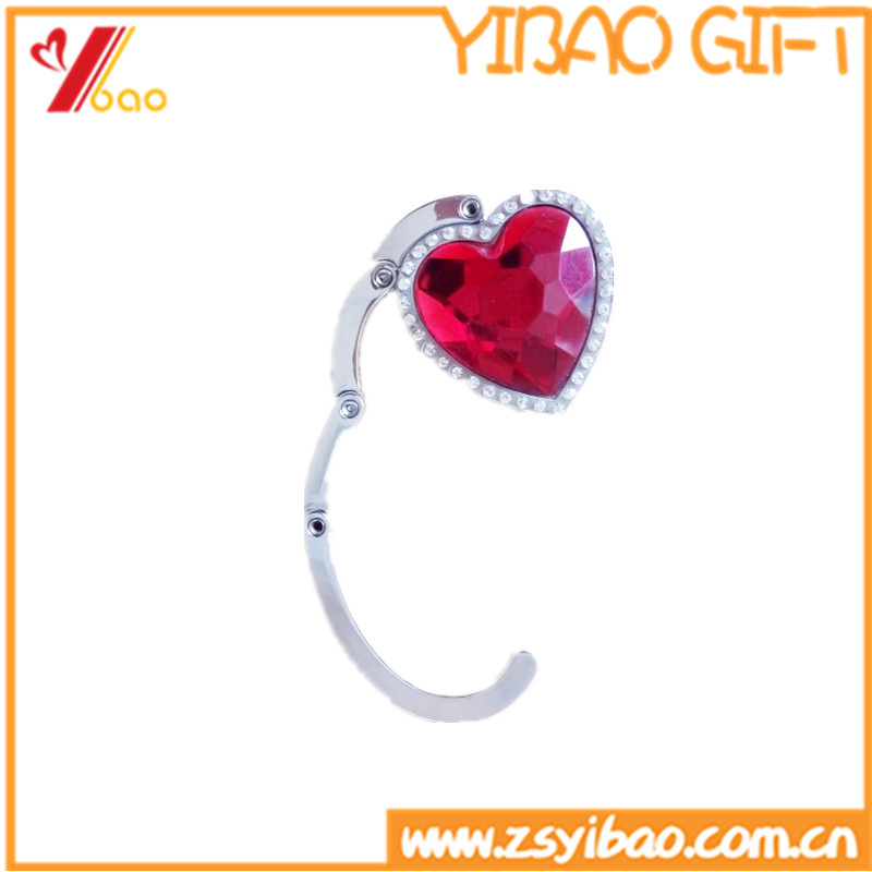 Custom Logo Heart-Shaped Crystal Money Hook Jewelry Gift (YB-HD-109)