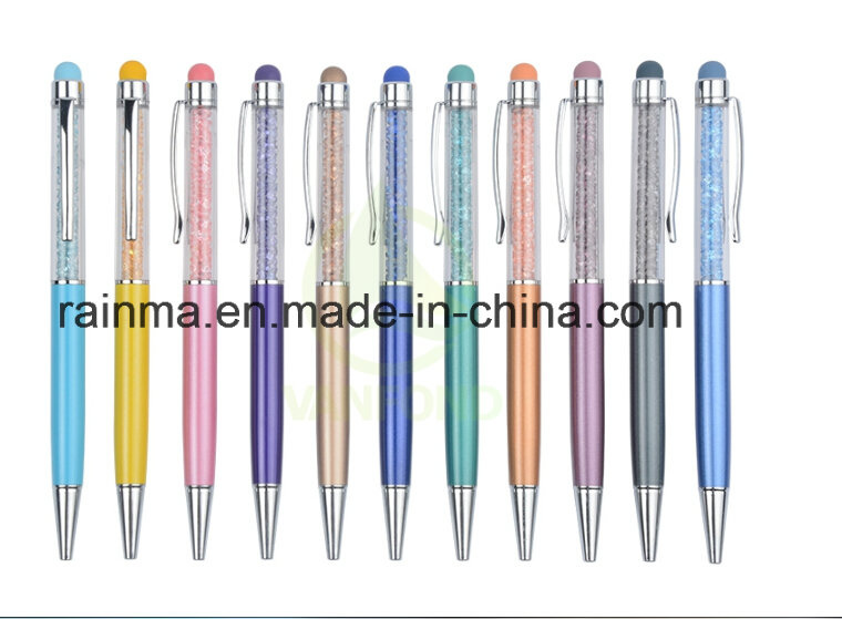 High-End Bling Bling Stylus Crystal Ball Pen Metal for Promotion