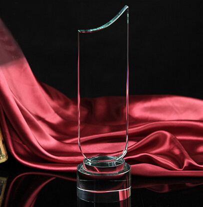 Best Selling Blank Crystal Glass Award Trophy for Business Gift