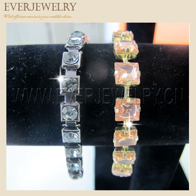 8X8 Square Fancy Cup Chain Acrylic Gem Rhinestone for Sandle
