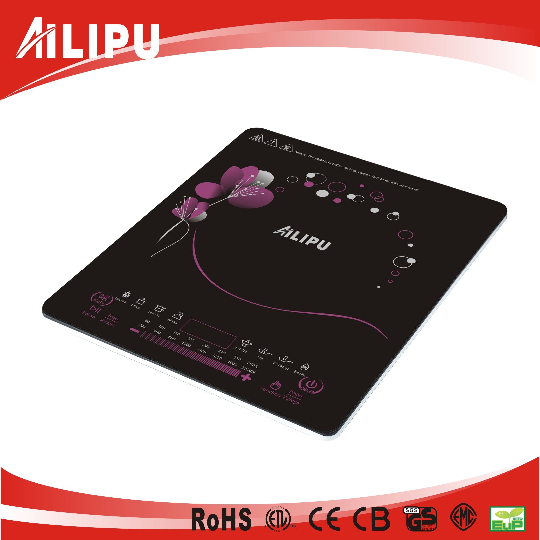 Kitchen Appliance Super Slim Single Induction Cooker Model Sm-A37s