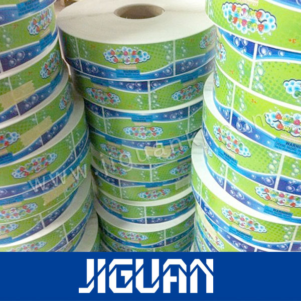 Silver Film Silkscreen Printing Rolling Daily Chemical Sticker