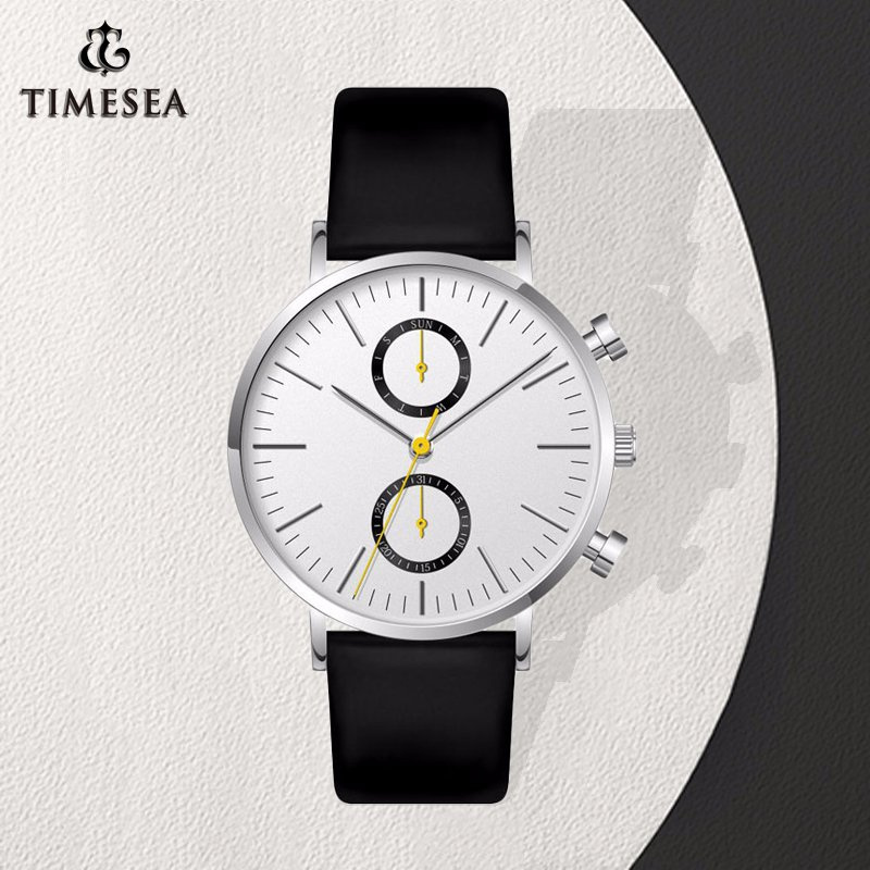 Men's Minimalist Chronograph Watch Day Date Wrist Watch 72941