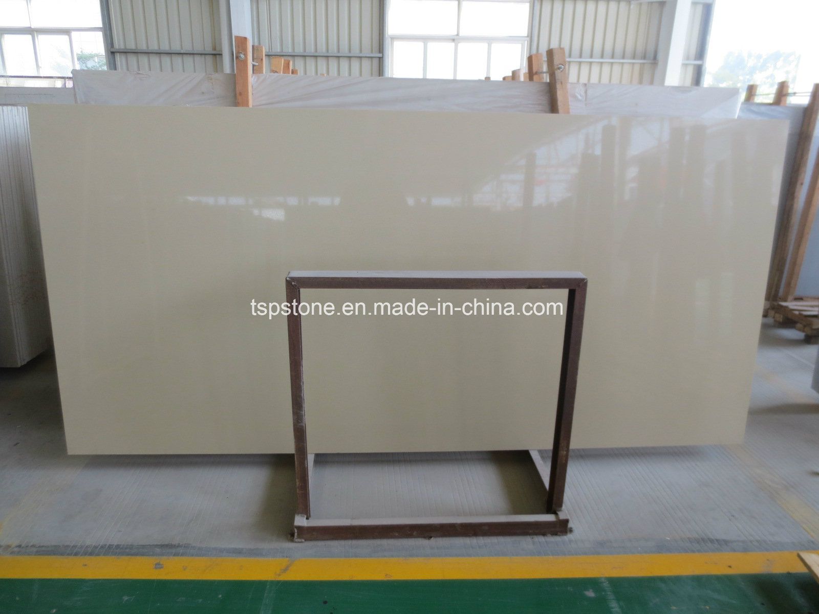 Light Beige Artificial Marble Quartz Stone