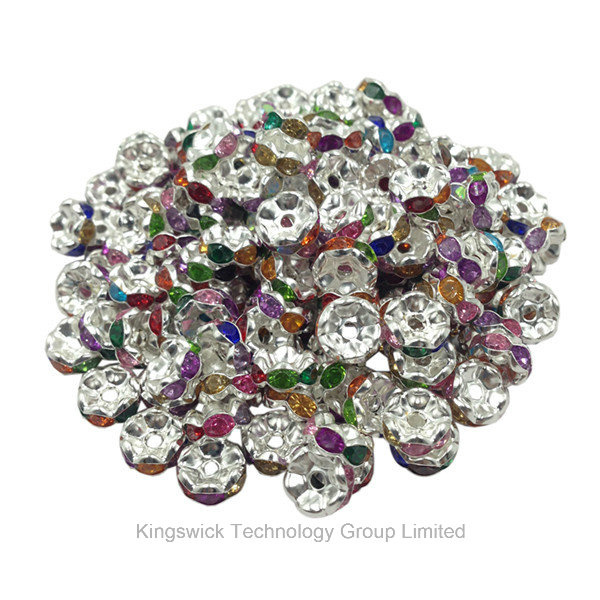 Wholesale Cheap Rhinestone Beads Spacer, Jewelry Rhinestone Bracelet Beads