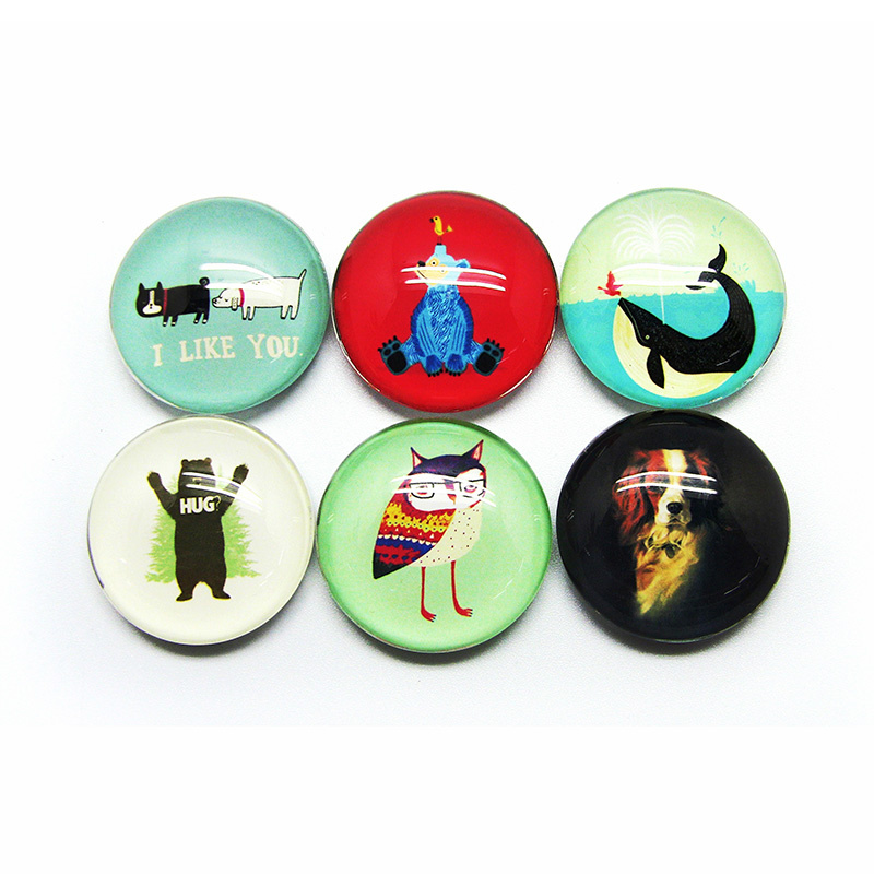 Hot Sale Glass 3D Fridge Magnet for Promotion Gift Hx-7195