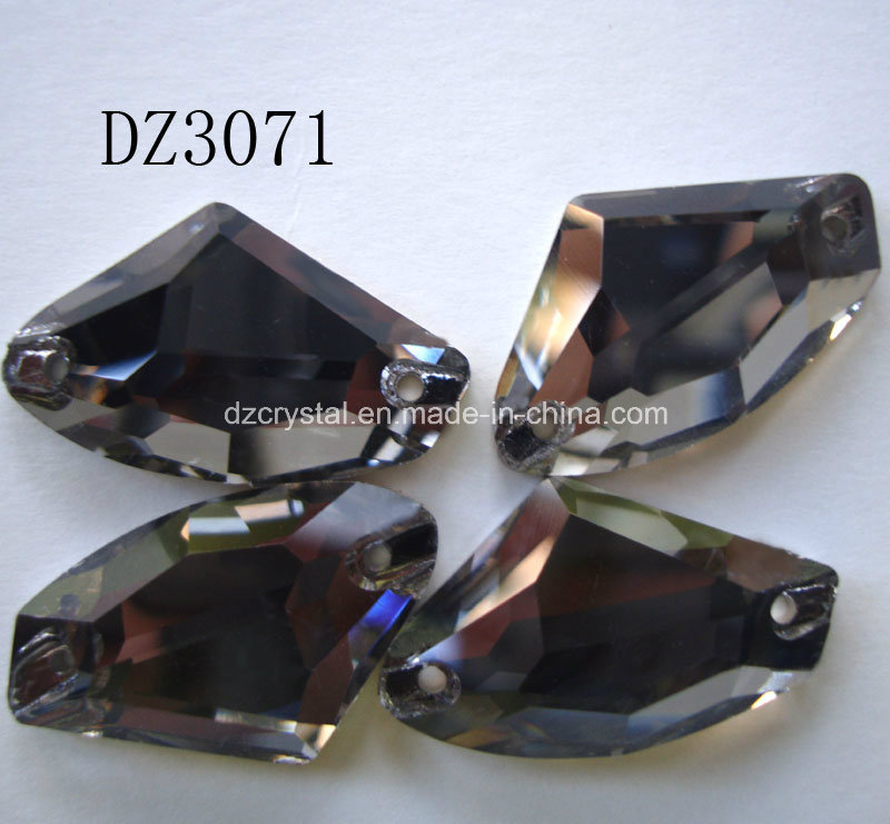 Sew on Crystal Rhinestones Flatback Silver Base 2 Holes for Sewing Wedding Dress Accessories Facroty Direct Selling